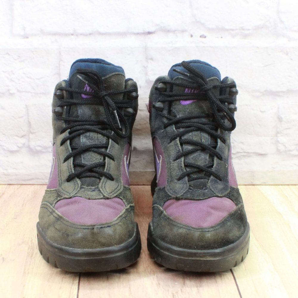 Vintage Nike ACG Caldera Purple Nylon Lace Up Hiking Sneaker Shoes Size 7.5 - Picture 4 of 9